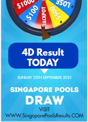 singapore pools sg sports results|Singapore Pools Latest 4D Results: Check Your Winning Numbers Now.